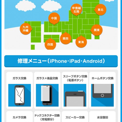 iPhone・iPad・Android 修理サービス