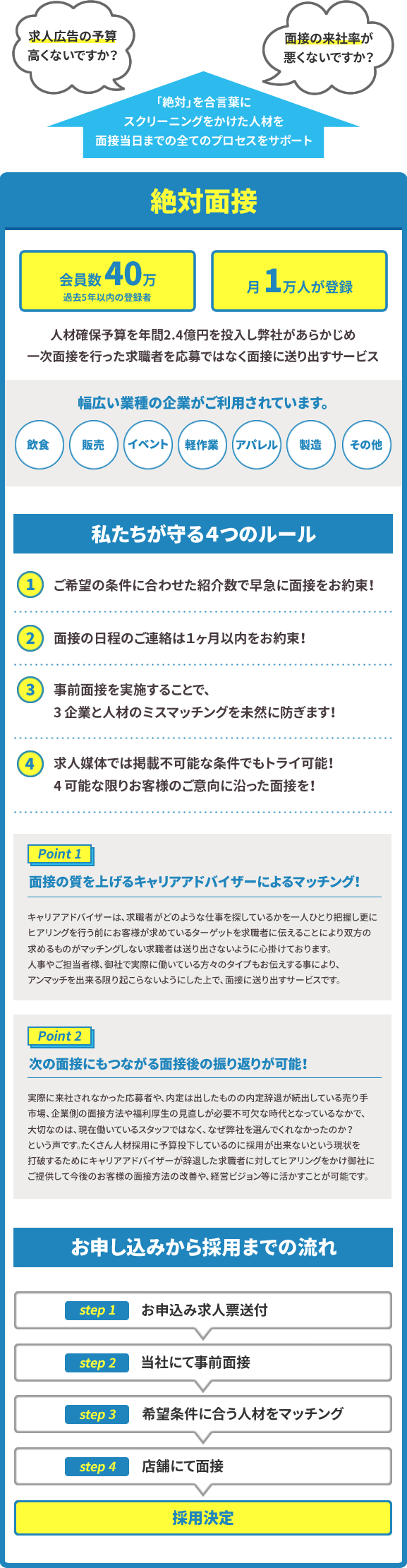 面接課金サービス